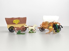 ELASTOLIN & Britains Deetail Figuren Set – Pferde, Wagen & Indianer – BRD 