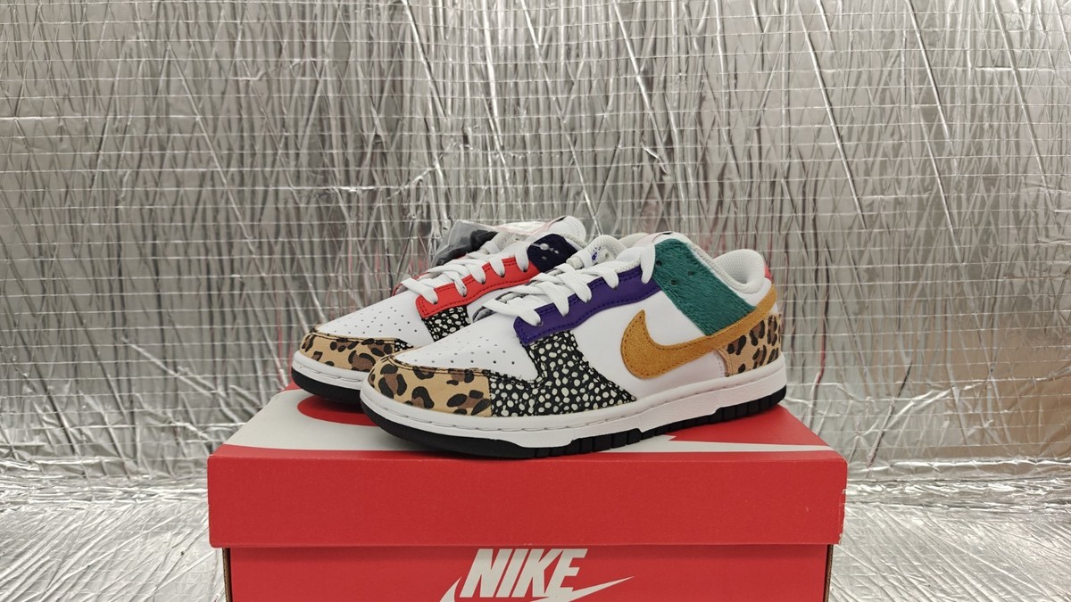 Nike Dunk Low Safari Mix Women's - DN3866-100 Size-6 | eBay
