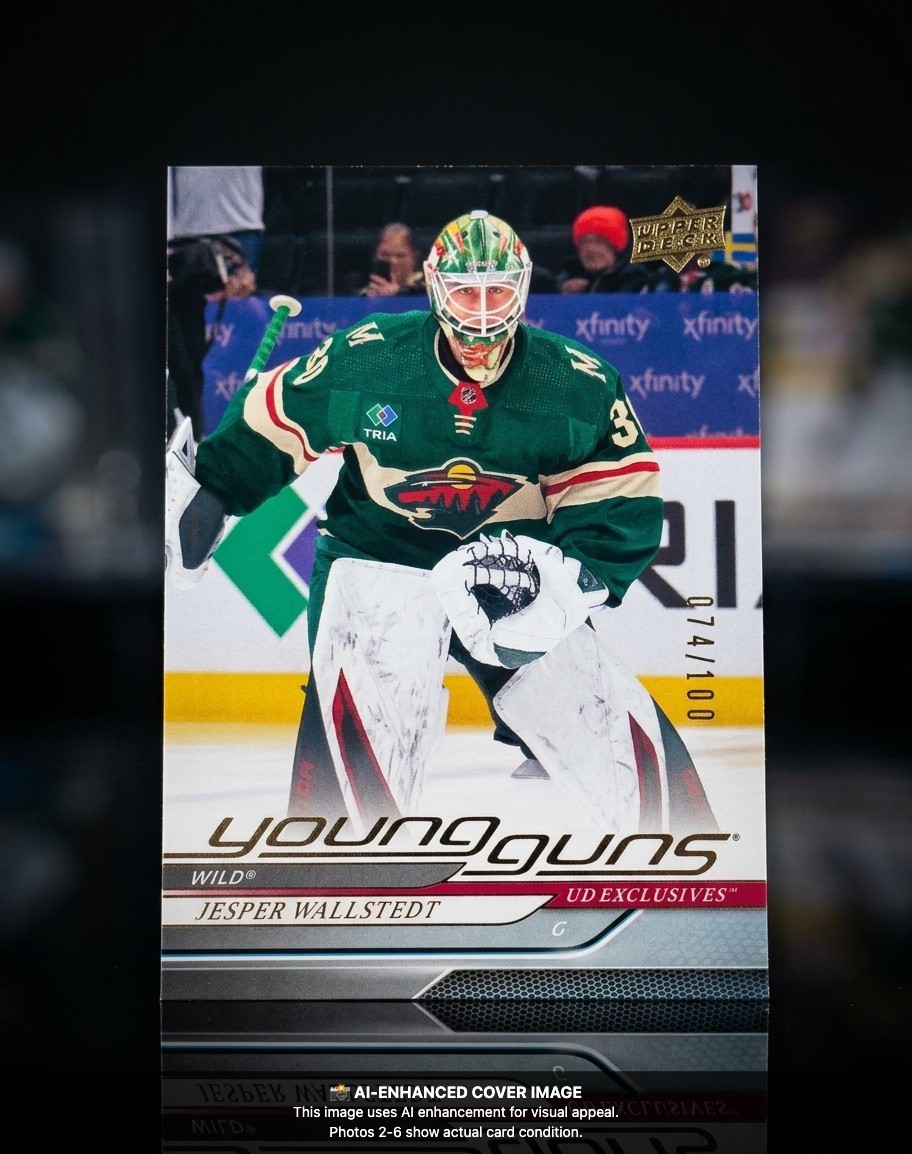 2024-25 Upper Deck Series 1 #202 Jesper Wallstedt Young Guns Exclusives RC /100
