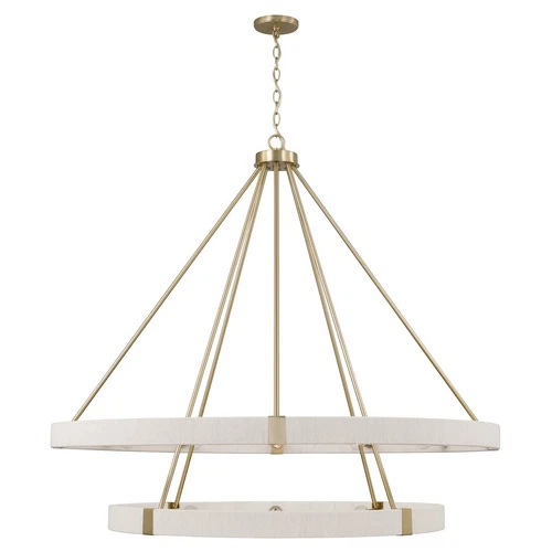 Capital Lighting Delaney 20 Light Chandelier, Matte Brass - 449802MA - Picture 1 of 1