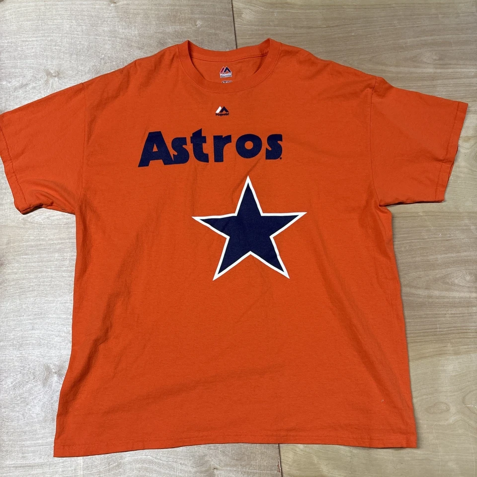 Nolan Ryan #34 T-shirt Men’s XL Houston Astros Majestic Orange  - Image 4 of 4
