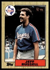 1987 Topps Jeff Russell Texas Rangers #444