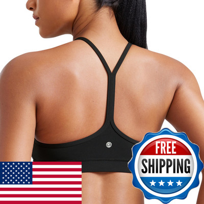 Crz Yoga Butterluxe Womens Y Back Sports Bra - Padded Racerback Impact