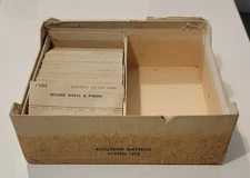 Bulova Accutron Caliber 214 Material System Watch Parts EMPTY BOX & Envelopes