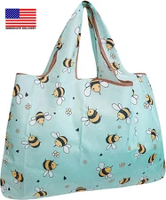 Large Foldable Tote Nylon Reusable Grocery Bag ⭐️⭐️⭐️⭐️⭐️