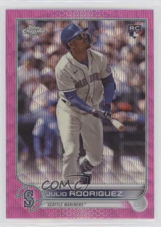 2022 Topps Chrome Update Pink Wave Refractor Julio Rodriguez #USC150 0ly5
