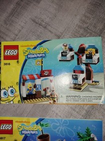 LEGO Lot of 4 SpongeBob Squarepants 3816 3817 3815 3843 Instruction Manuals ONLY
