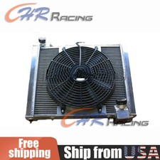 3 Row Aluminum Radiatorshroud Fan For 1961 1962 Chevy Chevrolet Corvette Mt