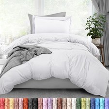 Duvet Cover Twin Size - 2 Piece with Zipper Closure - 1 Comforter Cover 68X90