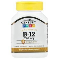 Vitamin B-12, Cherry, 2,500 mcg, 110 Tablets