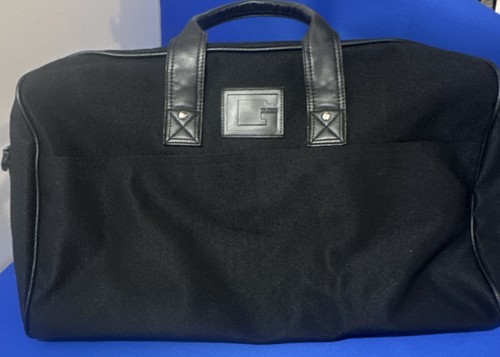 GUESS Travel Bag Black Leather Handles