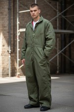 Vintage OshKosh Talon Zip Coveralls USA Chore Workwear Quilted Mens 44 Short