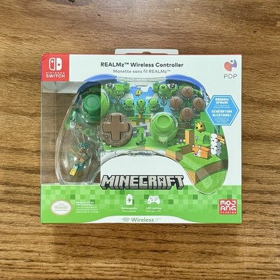 Nintendo Switch REALMz Wireless Controller Minecraft LED Lighting PDP Random