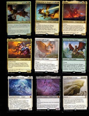 ULTIMATE DRAGONS-100 Card Magic the Gathering Commander Deck-Rare-Mythic-MTG-EDH