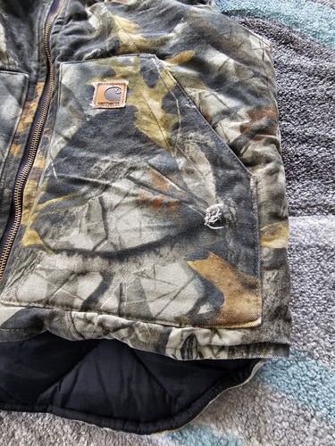 Vintage Carhartt Real Tree Camo Vest Mens Medium - Picture 5 of 7