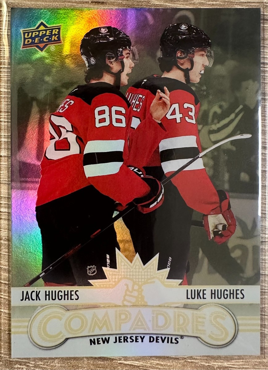 JACK & LUKE HUGHES 2025-26 UPPER DECK SERIES 1 COMPADRES GOLD SP