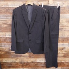 Banana Republic Tailored Fit Suit Italy Men 38S Pants 30x29 Wool Two Button