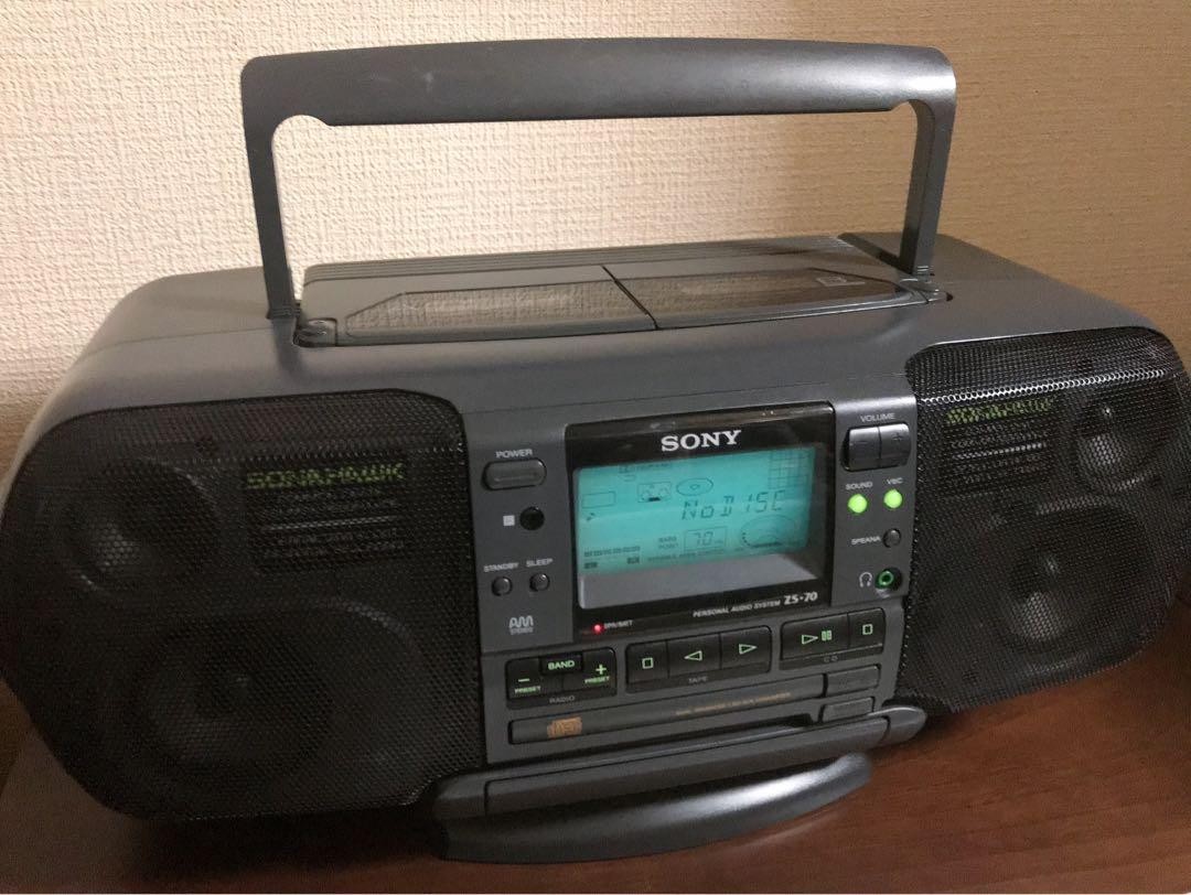 【ジャンク品】SONY SONAHawk ZS-70 Yahoo!オークション - SONY CDラジカセ SONAHAWK ZS-70 ジャンク