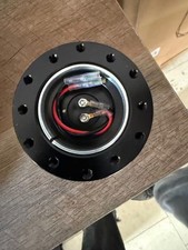 Universal Car Steering Wheel Quick Release Hub Adapter Snap Off Boss Kit Black