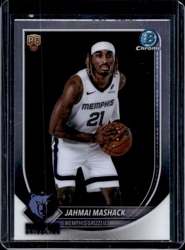 2025-26 Bowman Jahmai Mashack Chrome RC Rookie #BCV-54 Grizzlies