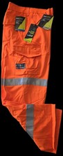 PROGARM 4616 ARC FLASH ORANGE HI VIS TROUSER SIZE 50"  REGULAR LEG RRP £177.