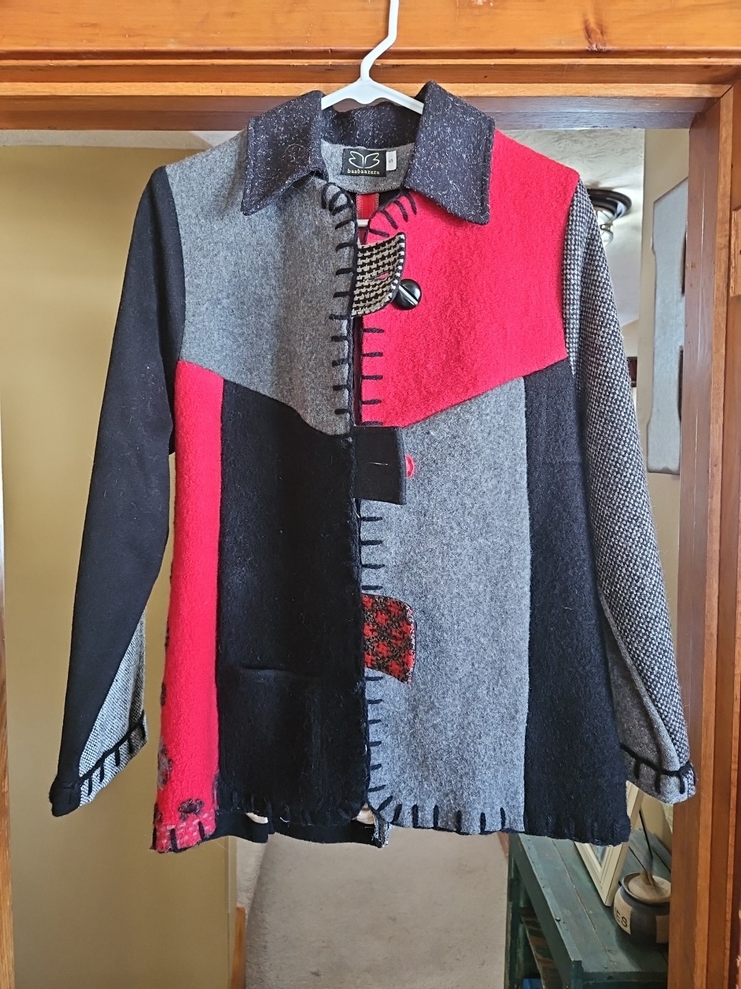 Baabaazuzu Handmade Patchwork Wool Jacket Coat Re… - image 1