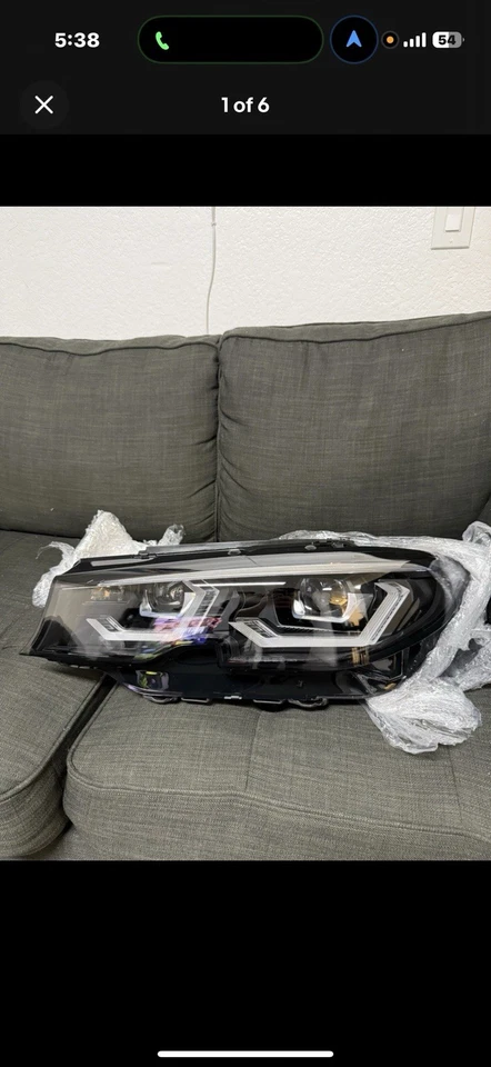 ¡Nuevo! Faro láser lateral izquierdo BMW G20 330i M340i 2019-2022 estilo M3 y DRL amarillo Foto 2 de 4