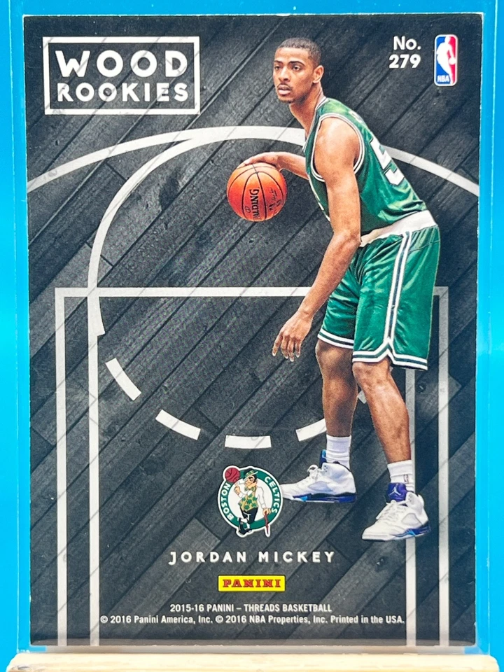 2015-16 Panini Threads - Wood Rookies Jordan Mickey #279 (RC) - Image 2 of 2