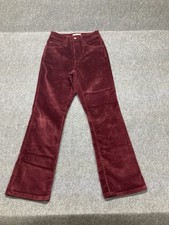 Universal Thread Corduroy Chino Pants Women  s Size 0R Red High Rise Boot Cut