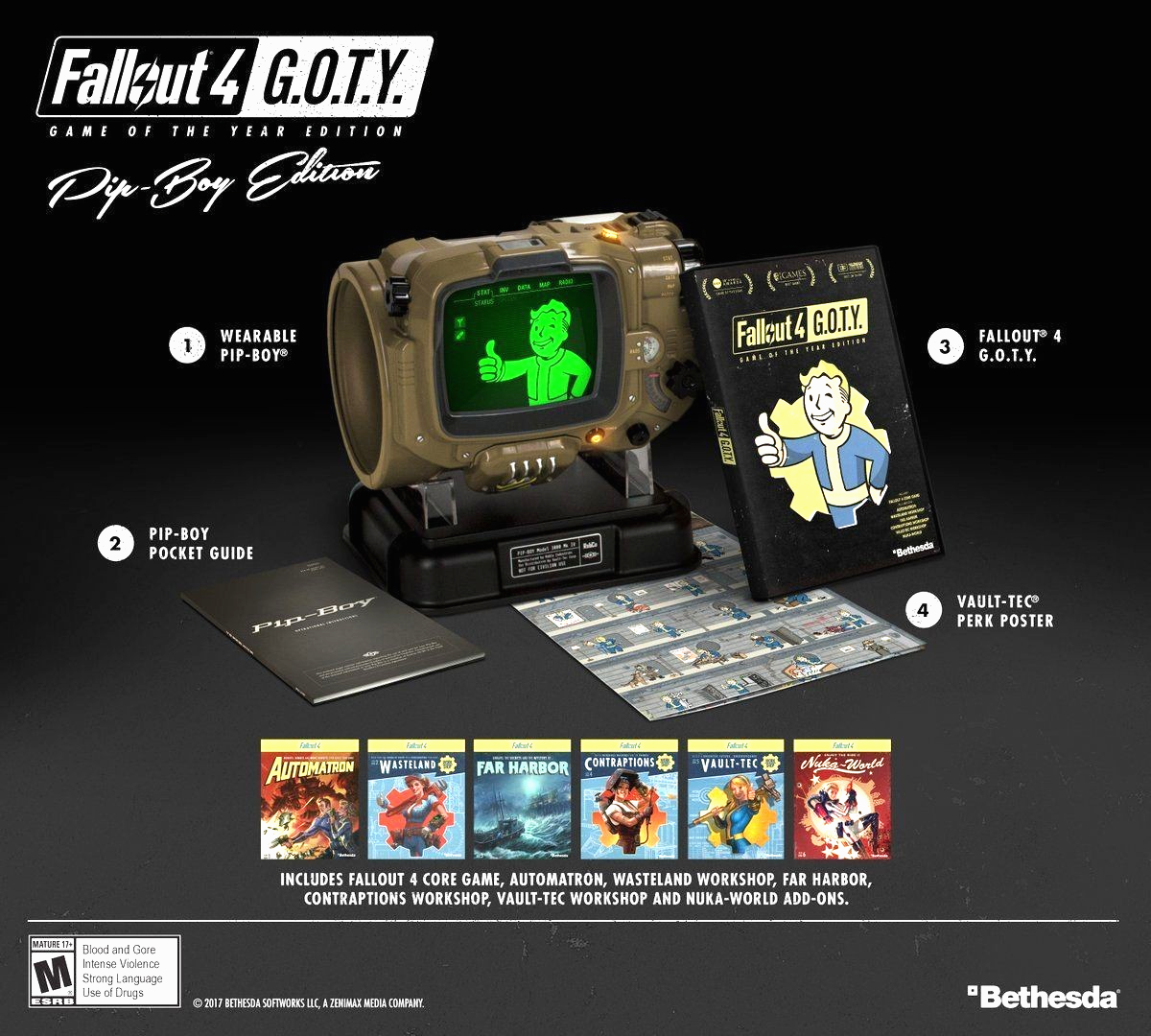 Fallout 4 Pip-Boy Model 3000 Mk IV Collector's Edition with Case