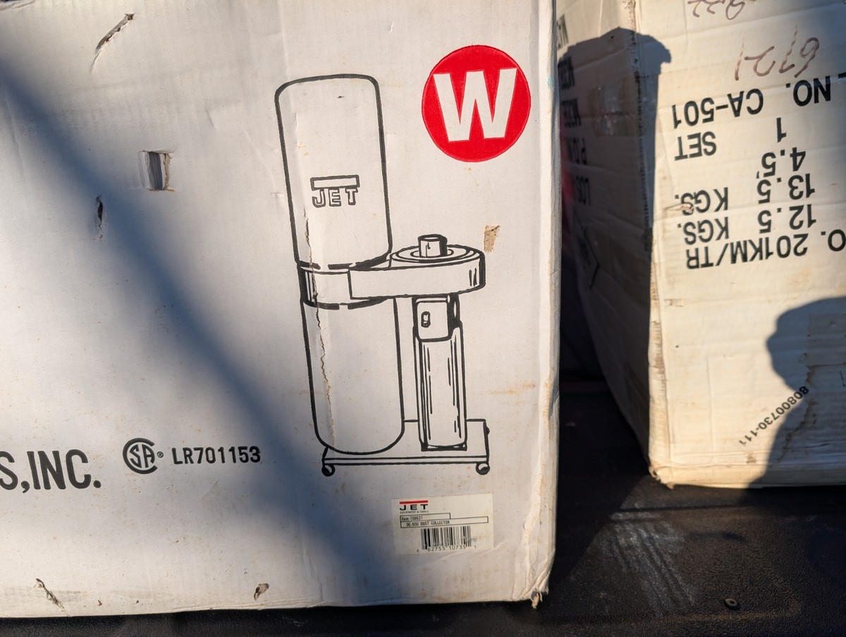 Jet 708621 DC-650 Dust Collector 1HP 1Ph 650 CFM Mobile Base | eBay