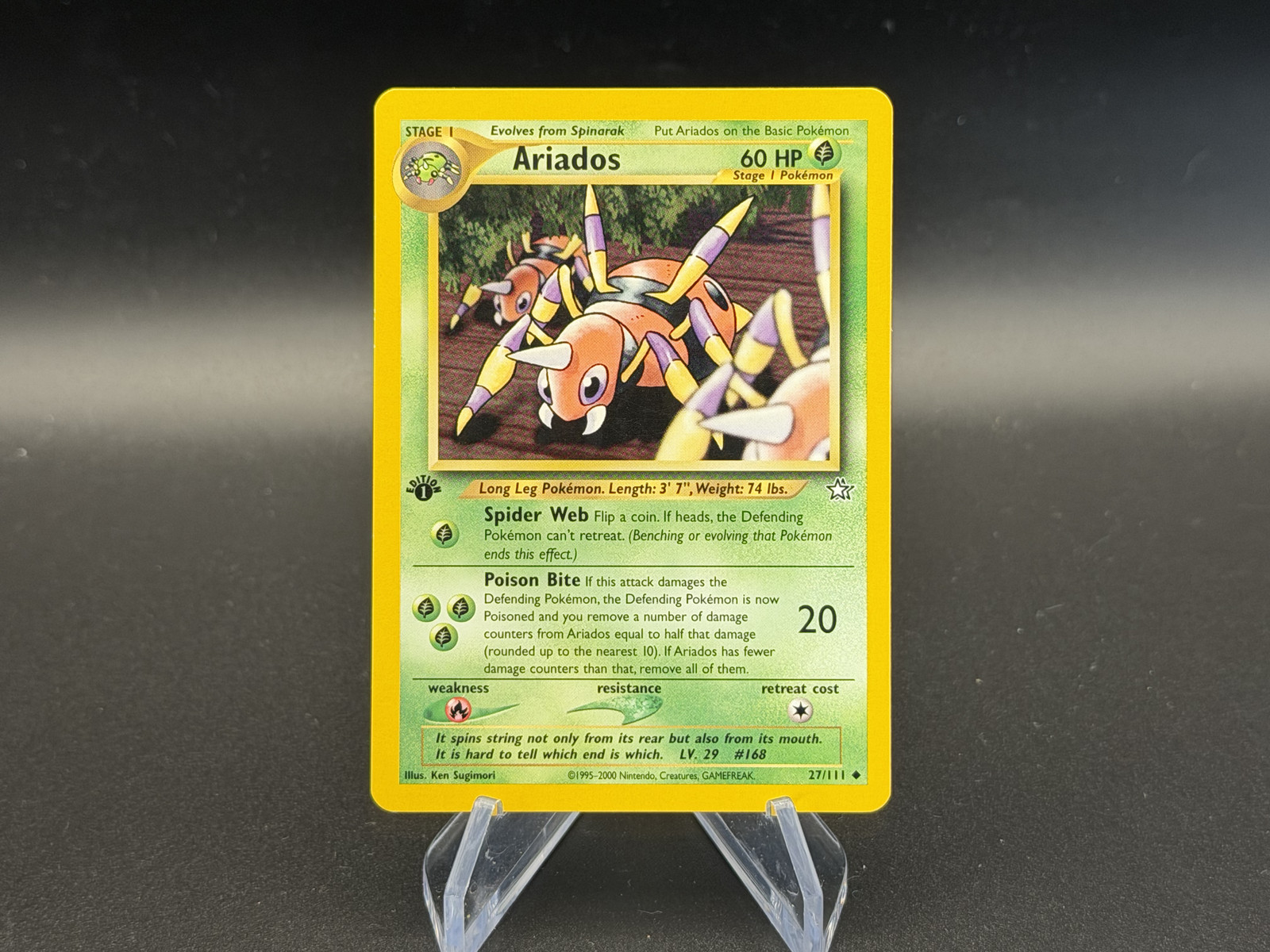 Ariados - 1st Edition - 27/111 Neo Genesis - Pokémon TCG - 2000