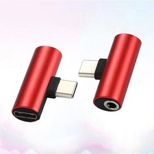 2 Pc Type-c Headphone Adapter Earphone Audio Earphones Wired USB Converter