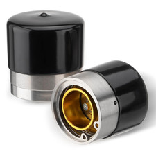 1.98" Trailer Wheel Bearing Protectors, Chromed Stainless Steel Axle Bearing Pro