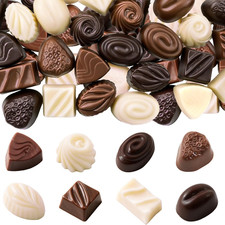 30 Pcs Fake Chocolate Artificial Food Realistic Mixed Color Chocolate Models Bul