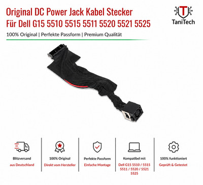 Original DC Power Jack Kabel Stecker Für Dell G15 5510 5515 5511 5520 5521 5525