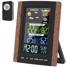 Station Météo sans Fil avec Capteur, Thermomètre Lgromètre Intérieur Extérieur