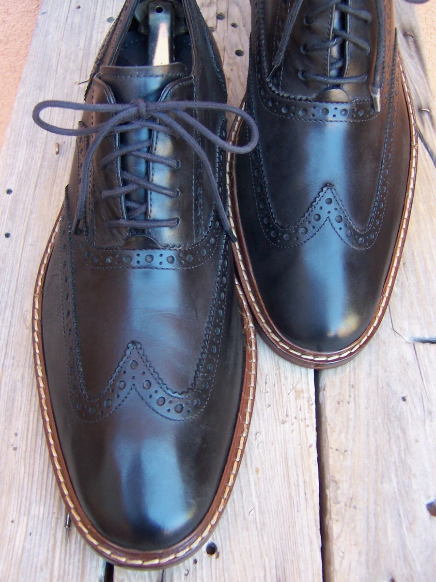 Leather Upper Gray Wingtip Dress Shoes for Men for sale | eBay display picture 2
