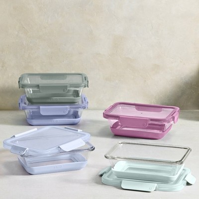 Ello DuraGlass 10-Piece Glass Meal Prep Container Set w/ Leak-Proof Lids