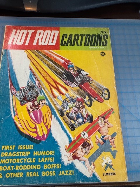 CB-008 HOT ROD CARTOONS, First Issue, November 1964, Classic Automotive Humor