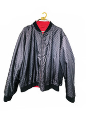 Gucci Reversible GG Jacquard Nylon Bomber Men...