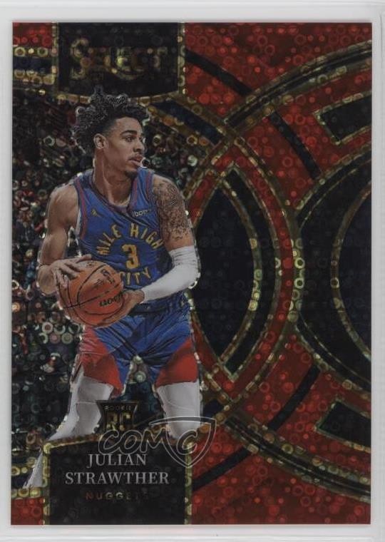 2023 Panini Select Premier Level Red Disco Prizm /49 Julian Strawther #101 12ui