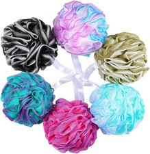 75g/Pc Large Loofahs Shower Sponge, Exfoliating Body Scrubber Shower Scrunchies