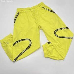 Adidas by Stella McCartney Women's Track Pants Neon Yellow Graphic Windbreaker L