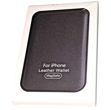 MagSafe Genuine Natural Leather Black Card Wallet for iPhone 11 12 13 14 15 16