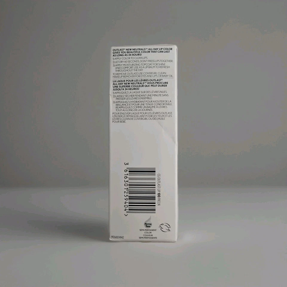 2-CoverGirl Outlast All Day Lip Color with Top Coat # 100 - Porcelain - Image 3 of 4