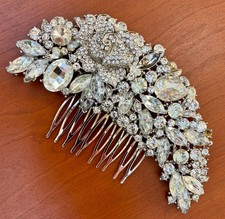 Wedding Crystal Headpiece for Women, Bridal Rhinestone Hair Comb