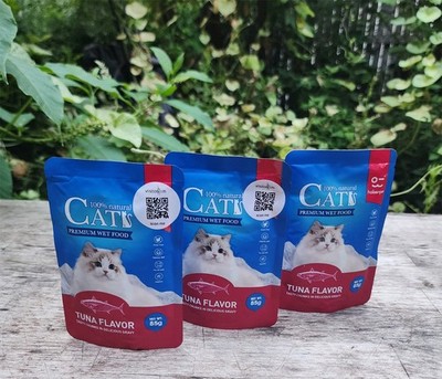 Cats Premium Wet Food 85g Pouch Tuna Flavor   Moist Rotational Meal (Pack of 3)