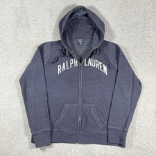 Vintage Polo Ralph Lauren Hoodie Mens XL Full Zip Sweatshirt Spell Out Y2K 67