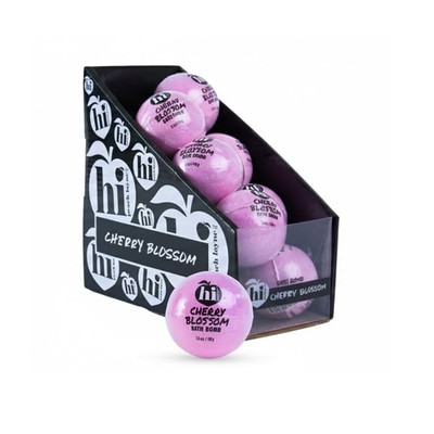 Hi Peach Layne Cherry Blossom Bath Bombs 12Pack 3.5 oz Each Vegan, Clean Beau...